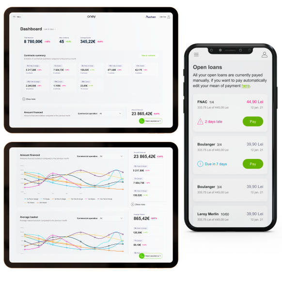 Oney Bank – Loan management portal